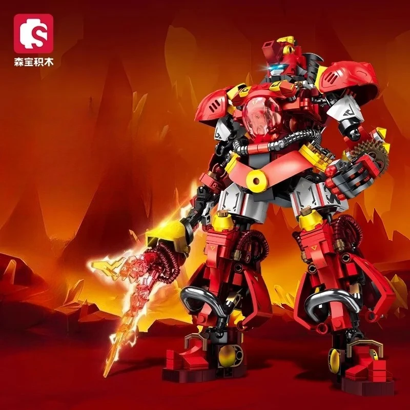 The Five Tigers of The Three Kingdoms, Zhang Fei's Mecha Building Block Model Puzzle Assembly Gift Ornament