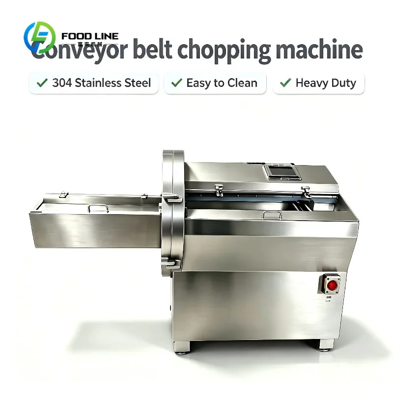 Customized New Automatic Meat Portion Cutter with Stainless Steel Blade Adjustable Thickness & Conveyor 500kg/h Capacity