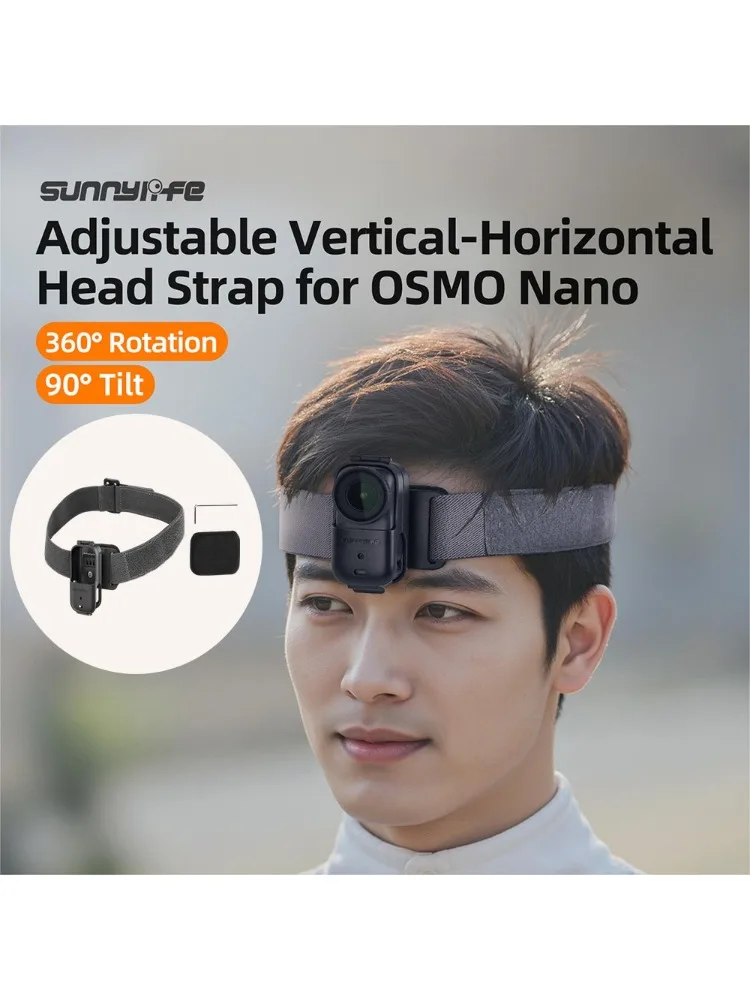 AliExpress Ykoree Head Strap Band Mount for DJI Osmo Nano Bike Riding First-Person View Fix Holder DJI Osmo Nano Camera Accessories