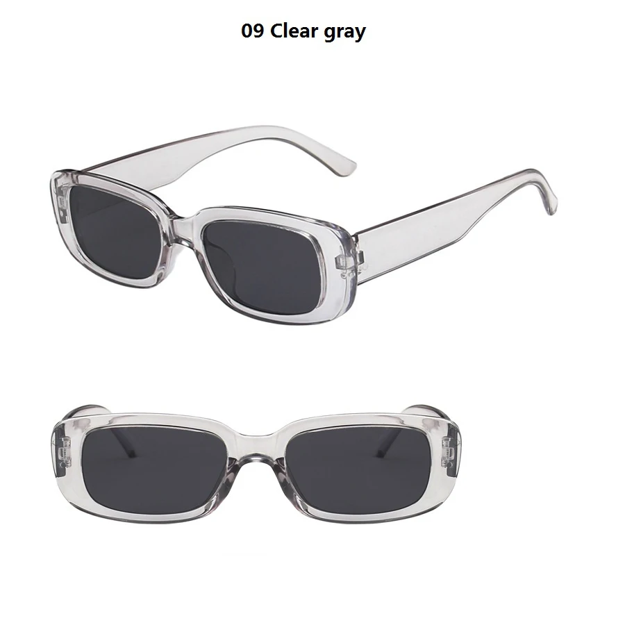 28PCS Kleine Rechteck Muster Sonnenbrille Für Frauen Vintage Marke Designer Quadrat Sonnenbrille Weiblichen Brillen Anti-glare UV400 – Detail 8