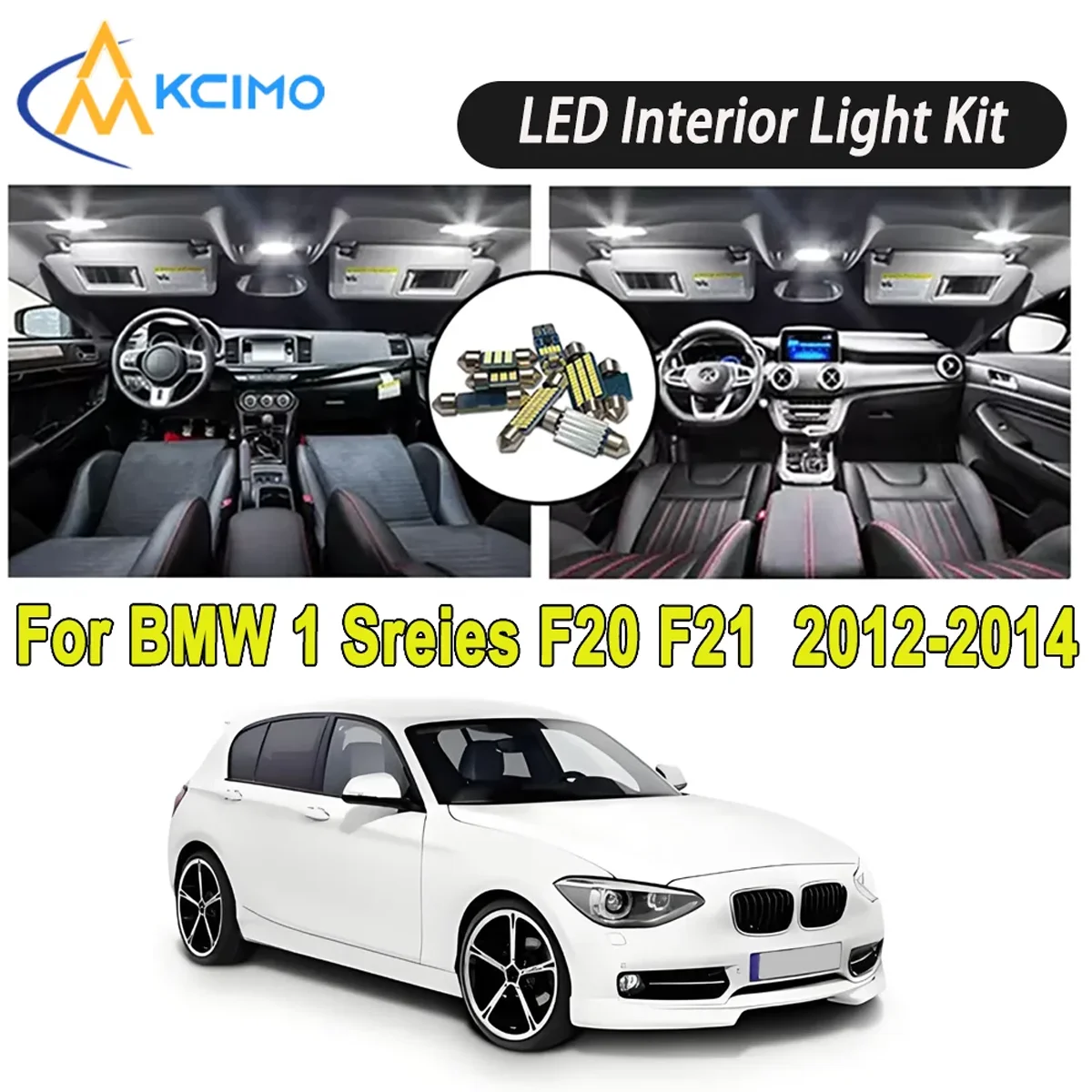

New Light Bulb For BMW 1 Sreies F20 F21 (2012-2014) Premium Bright LED Interior Dome Map Trunk Light Kit Car Led Lamps Car LED