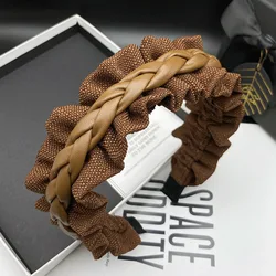 New Fashion Women's Hairbands Hairbands Girls Twist Wide Brimmed Headbands Hairbands Hair Accessories