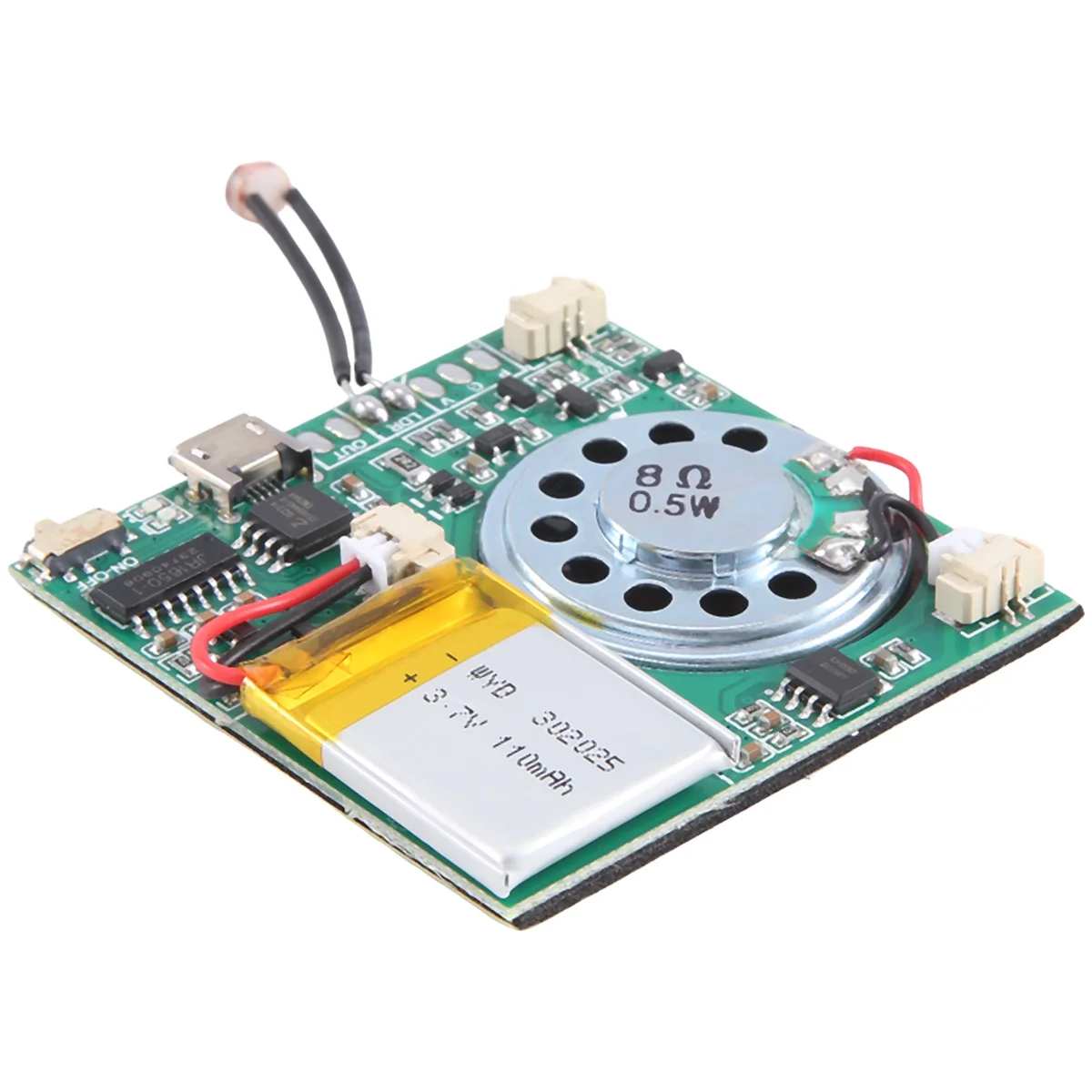 A57G-USB وحدة تسجيل الموسيقى DIY MP3 وحدة الصوت القابلة للتسجيل USB وحدة الصوت القابلة للتنزيل، التحكم في الضوء