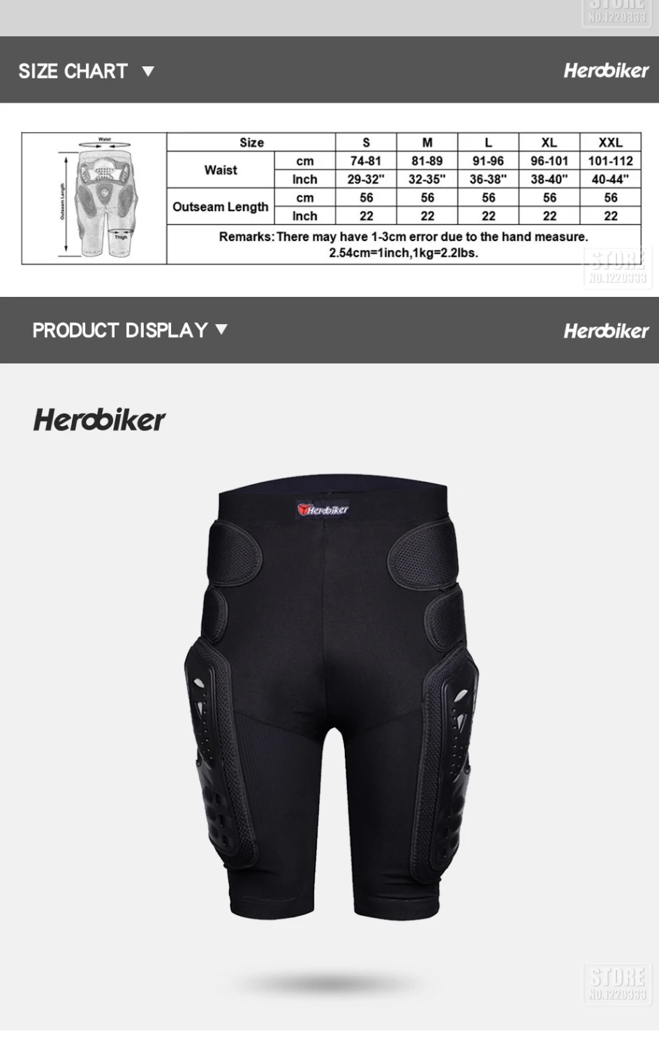 HEROBIKER Motocross Jacke Männer Körper Rüstung Motorrad Rüstung Fahrrad Racing Jacke Reiten Motorrad Moto Schutz S-5XL – Detail 11