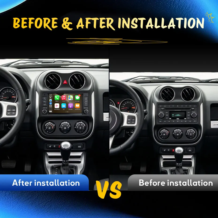 7 inch For Jeep Compass Commander Patriot Liberty Dodge Ram Caliber Journey Chrysler 300C Sebring Car Radio Autoradio Head Unit