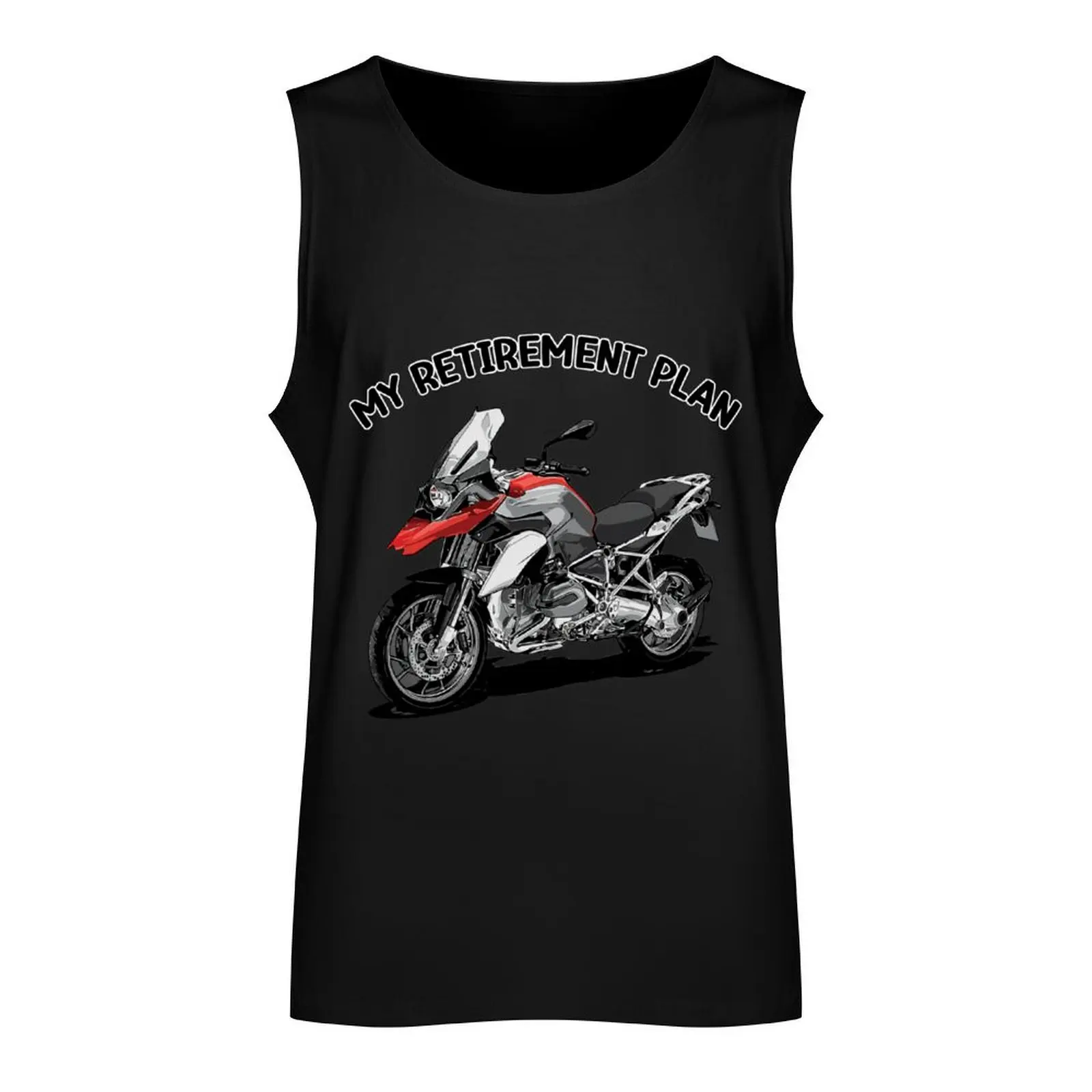 My Retirement Plan Adventure Motorbike R 1200 GS 1250 Tank Top gym clothes man fitness Vest