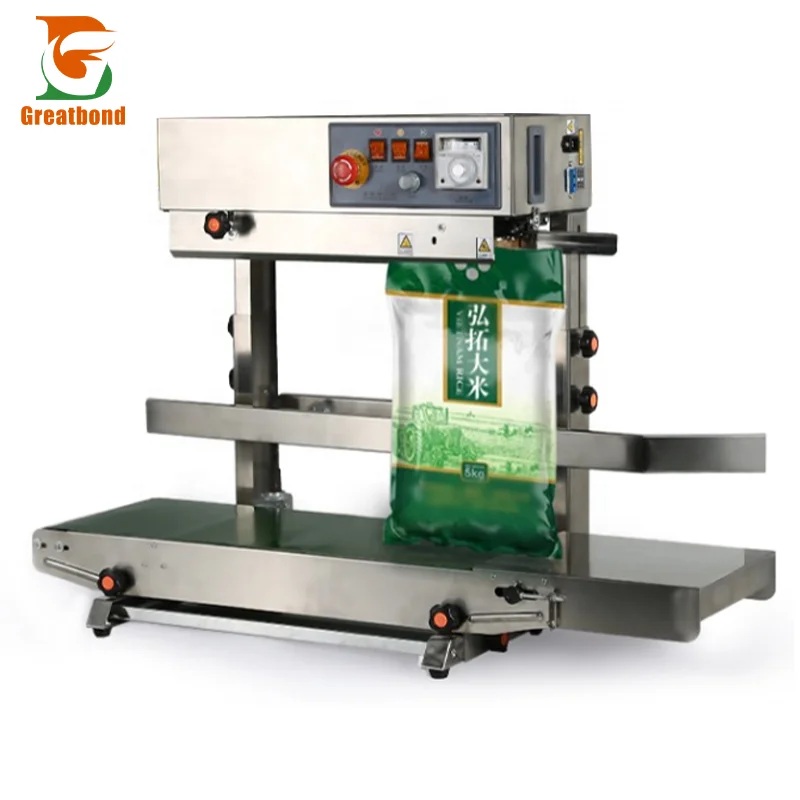 FR450 Stainless Steel Adjustable Height Stand Up Pouch Heightening Food Large Bag Packaging Tabletop Vertical Sealing Machine