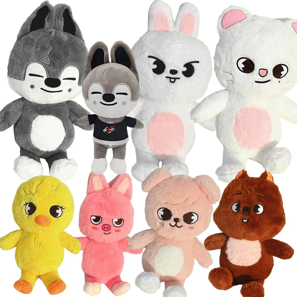 

Плюшевая кукла SKZOO, 50 см, подарок для фанатов, подушка для объятий, плюшевая игрушка в стиле Тедди, Сеула FM, плащ на неделю, кукла, волшебная школьная детская подарок на день рождения!