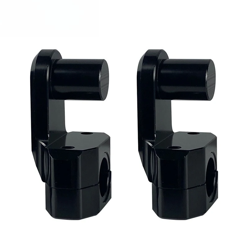 Motorcycle Accessories: Universal 22/25mm Handlebar Riser Clamp - Full CNC Machined Bar Mount for Harley Honda