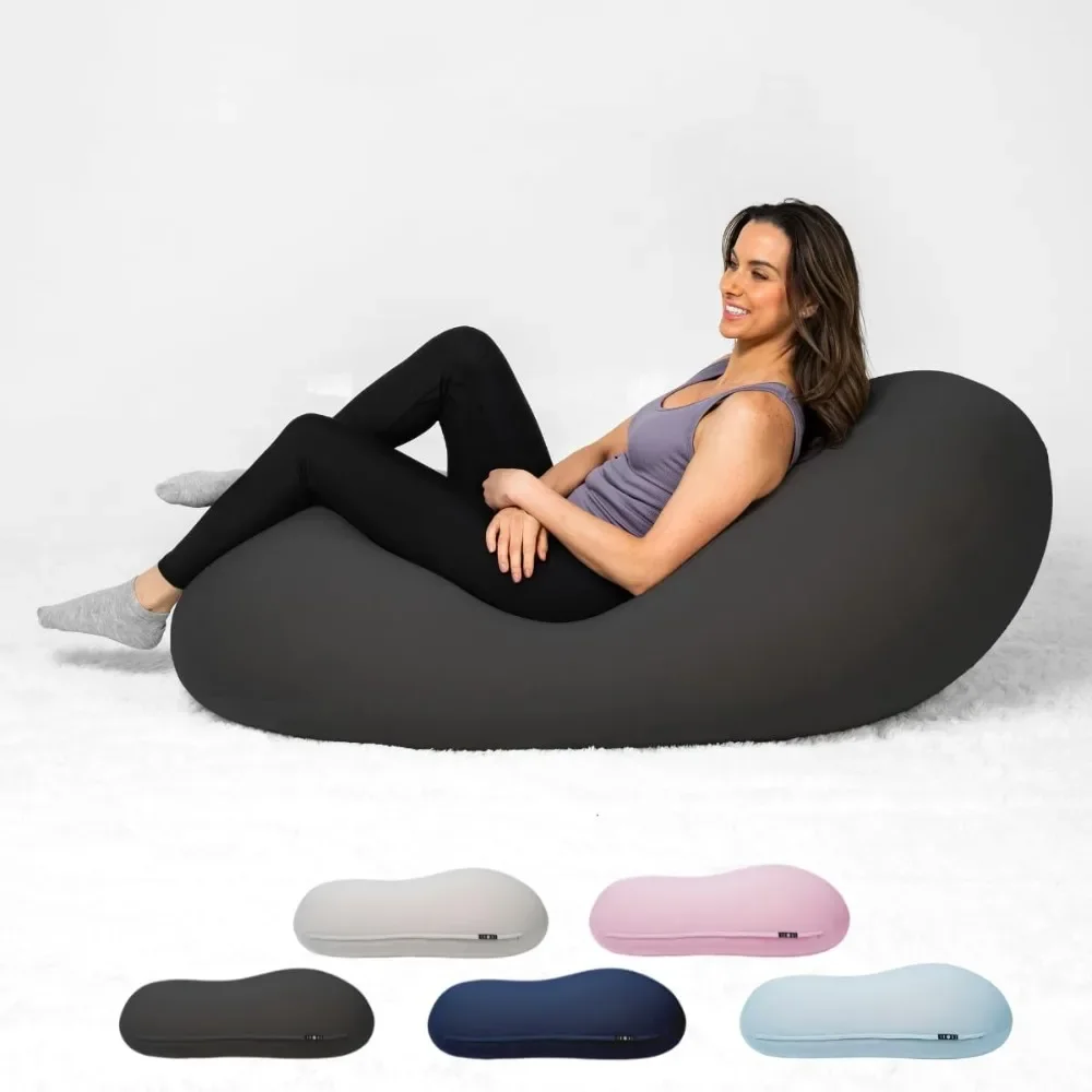 Bean Bag Chair - Large, Modern Beanbag for Adults, Kids and Teens. Washable Stretch Cover Filled with Thousands of Beads