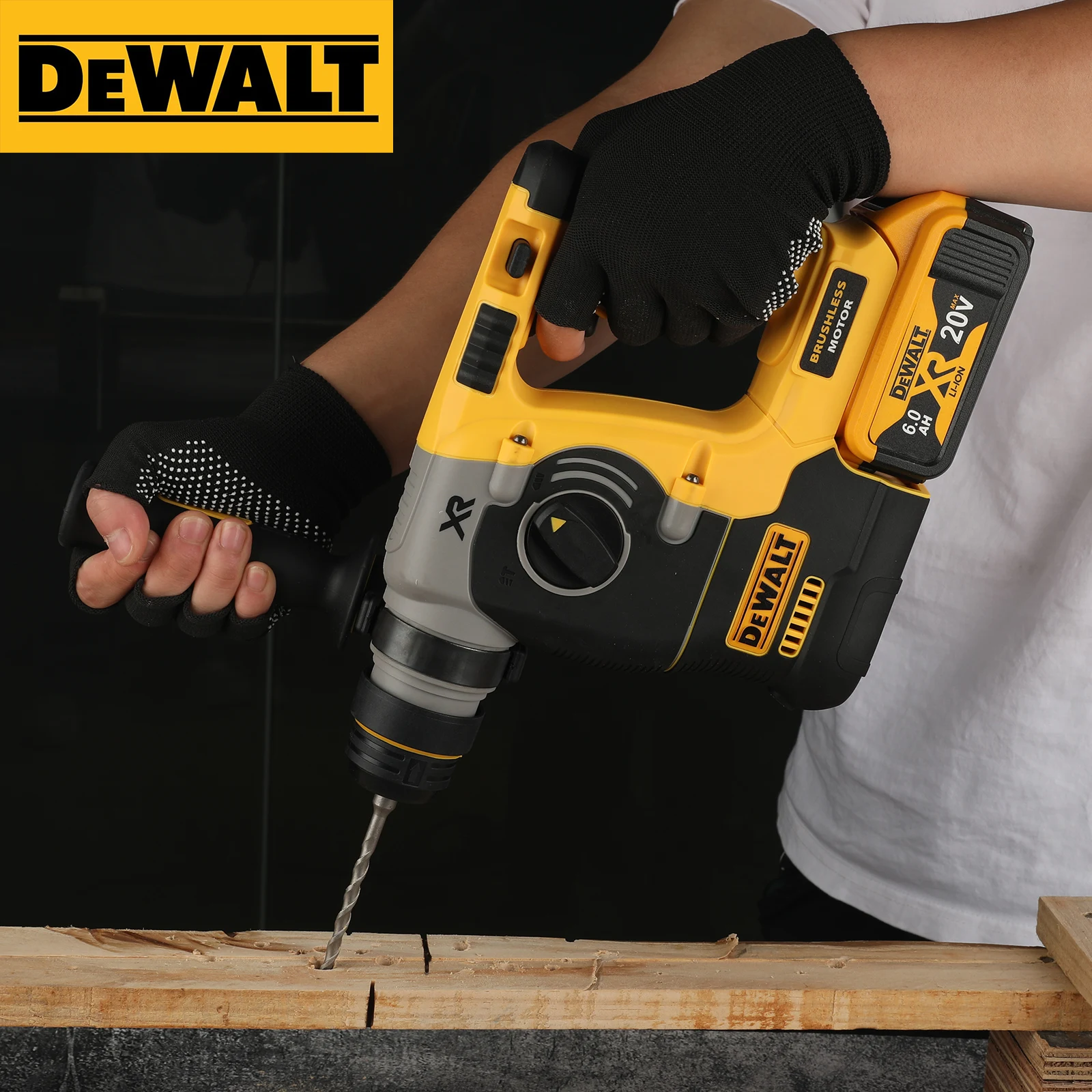 DEWALT DCH273 perceuse à percussion rotative 18 V/20 V MAX SDS sans brosse 1 pouce PLUS perceuse à percussion pour le travail du bois en forme de L (sans batterie)