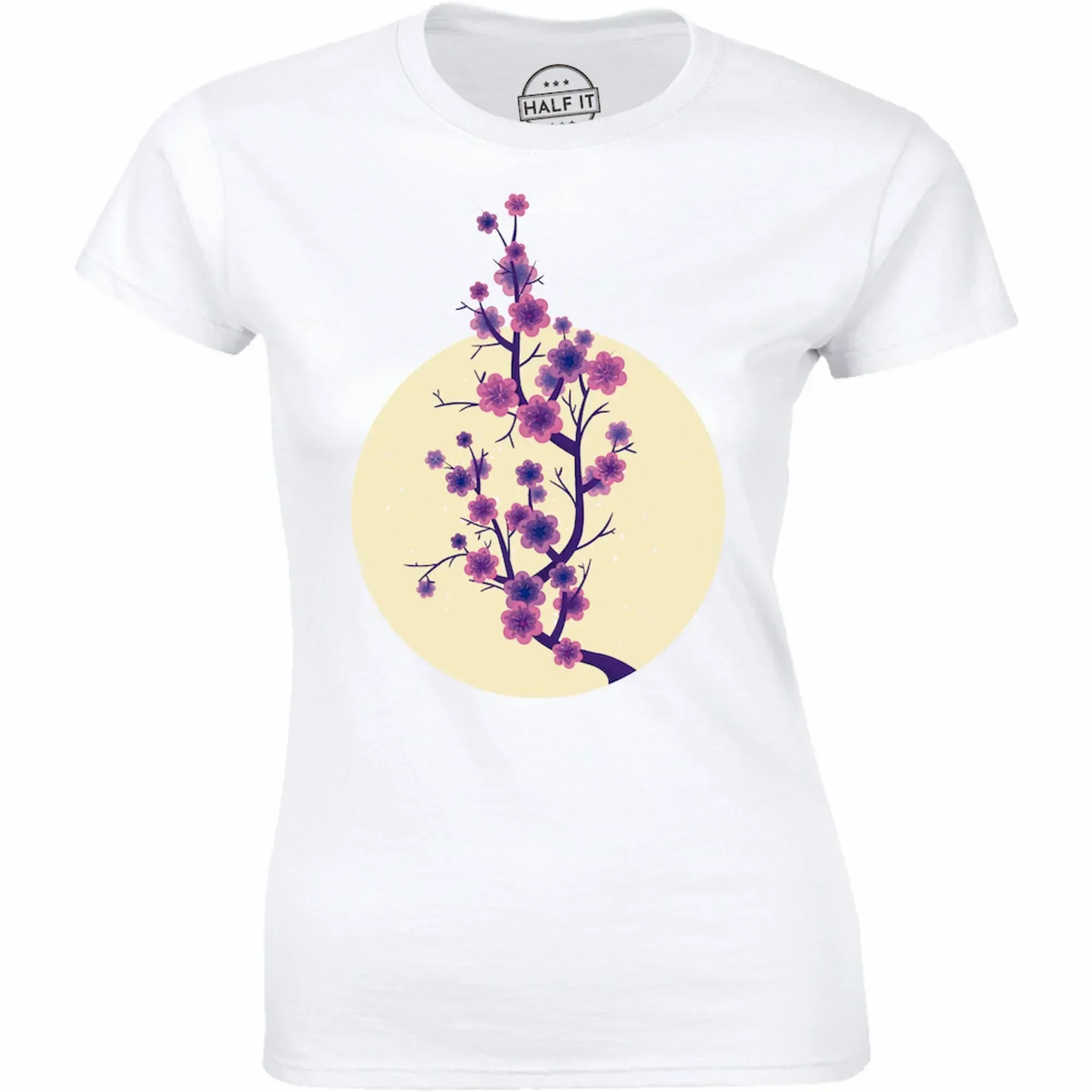 A Beautiful Tree Branch With Flowers Under The Sun Women's T-shirt Gift Tee