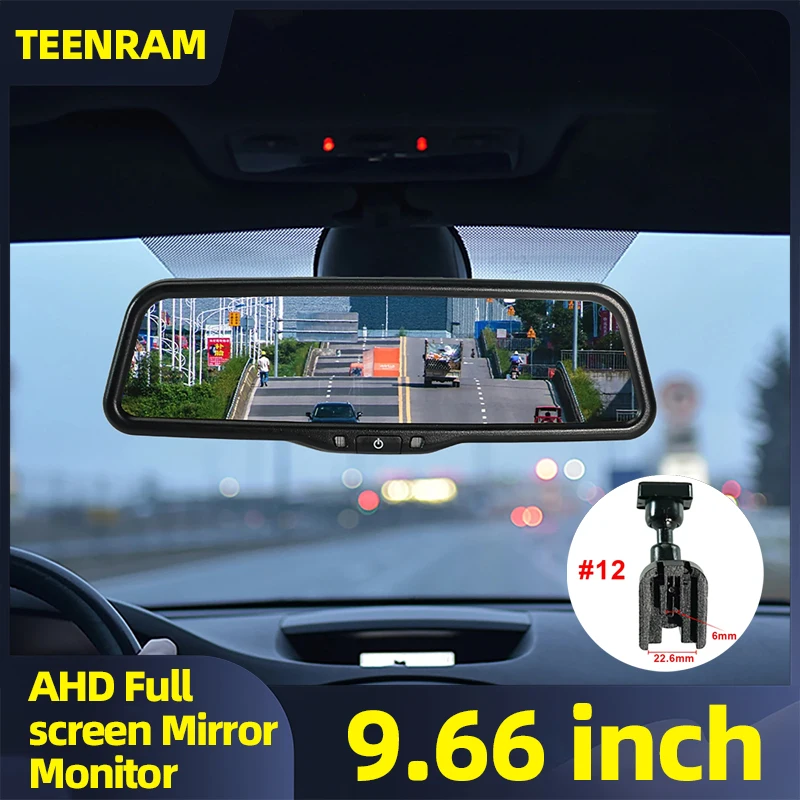 9.66 inch AHD For Mercedes Sprinter 2012-2013，Kadjar 2016-2017 1080P Car Digital Rear view mirror monitor Full screen