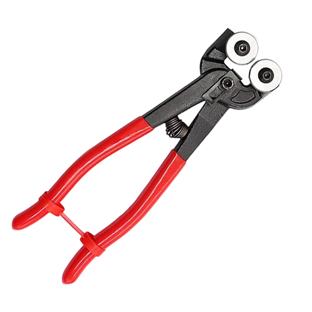 Tile Clamp Pliers with Spring Action and Soft Grip Handle for Smooth Cutting and Shaping of Tiles Marble and Stone