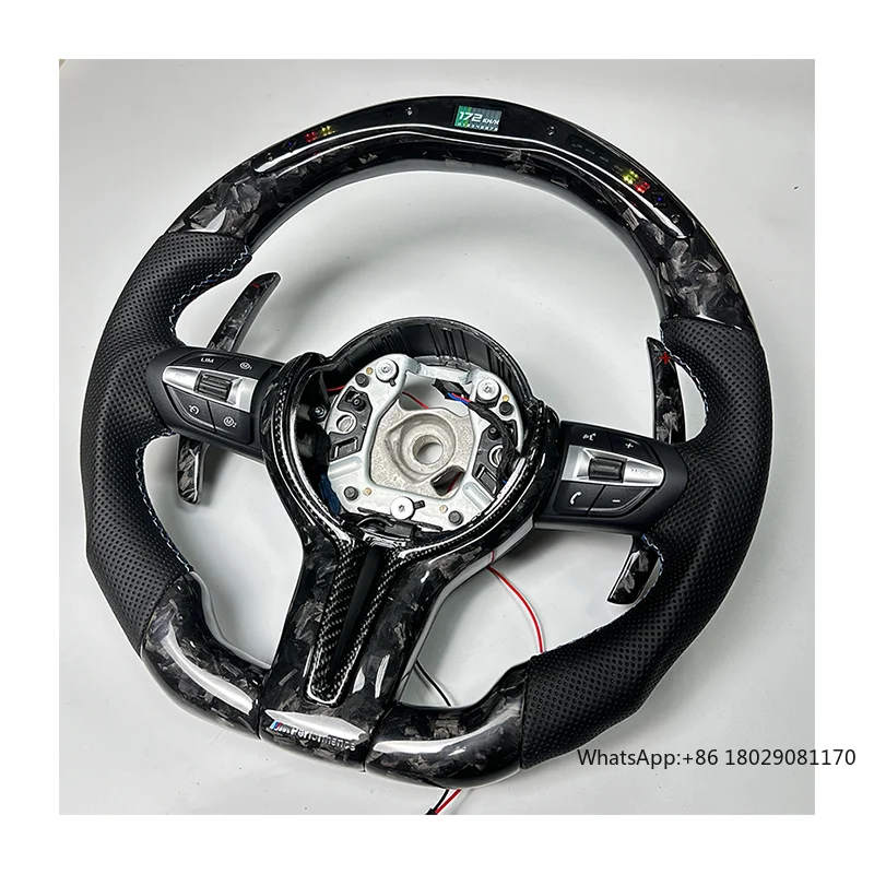 

F10 F07 F11 F06 F12 F13 F01 F02 F03 5 6 7 Series carbon fibre LED steering wheel led for bmw f10/f30 steering wheel