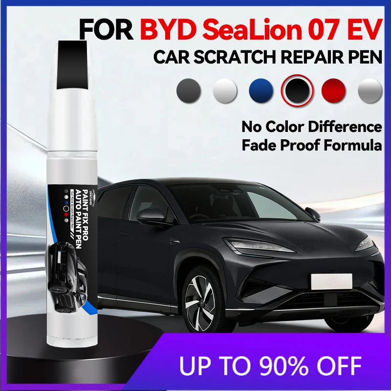 

Карандаш-корректор для подкраски BYD Frigate 07, кисть для ремонта лакокрасочного покрытия, средство для удаления царапин, аксессуары для авто, черный, белый