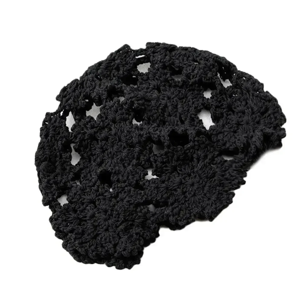 تنفس جوفاء خارج محبوك قبعة الزهور الصيف Skullies قبعة عادية موضة قبعة قبعة المرأة