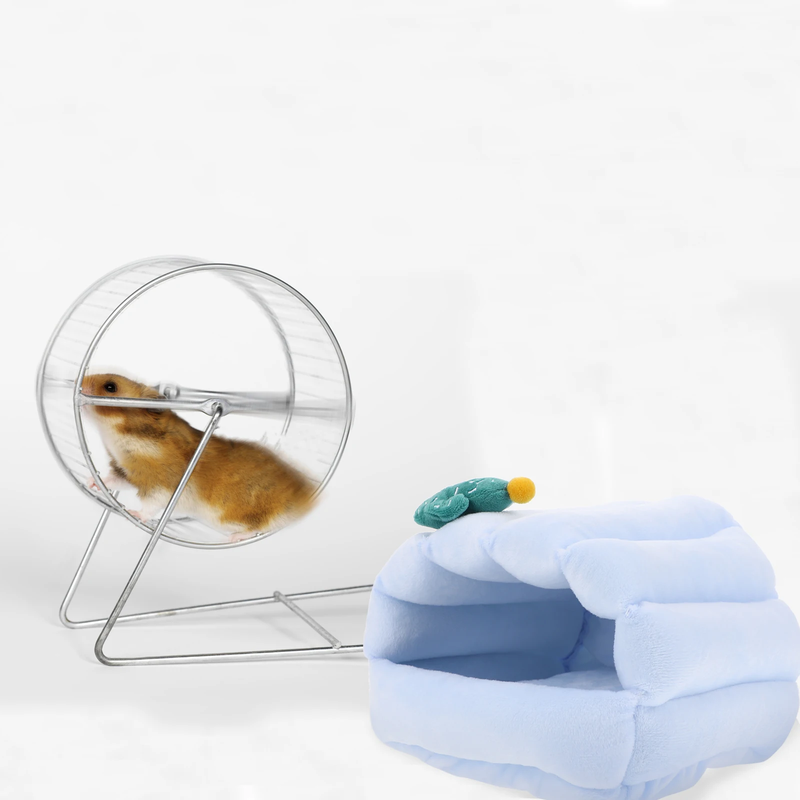 

Hamster Nest Warm Bed Small Animal House Pet Cave Hideout for Home Floor Car Couch Travel Comfortable Safe Rest Spot