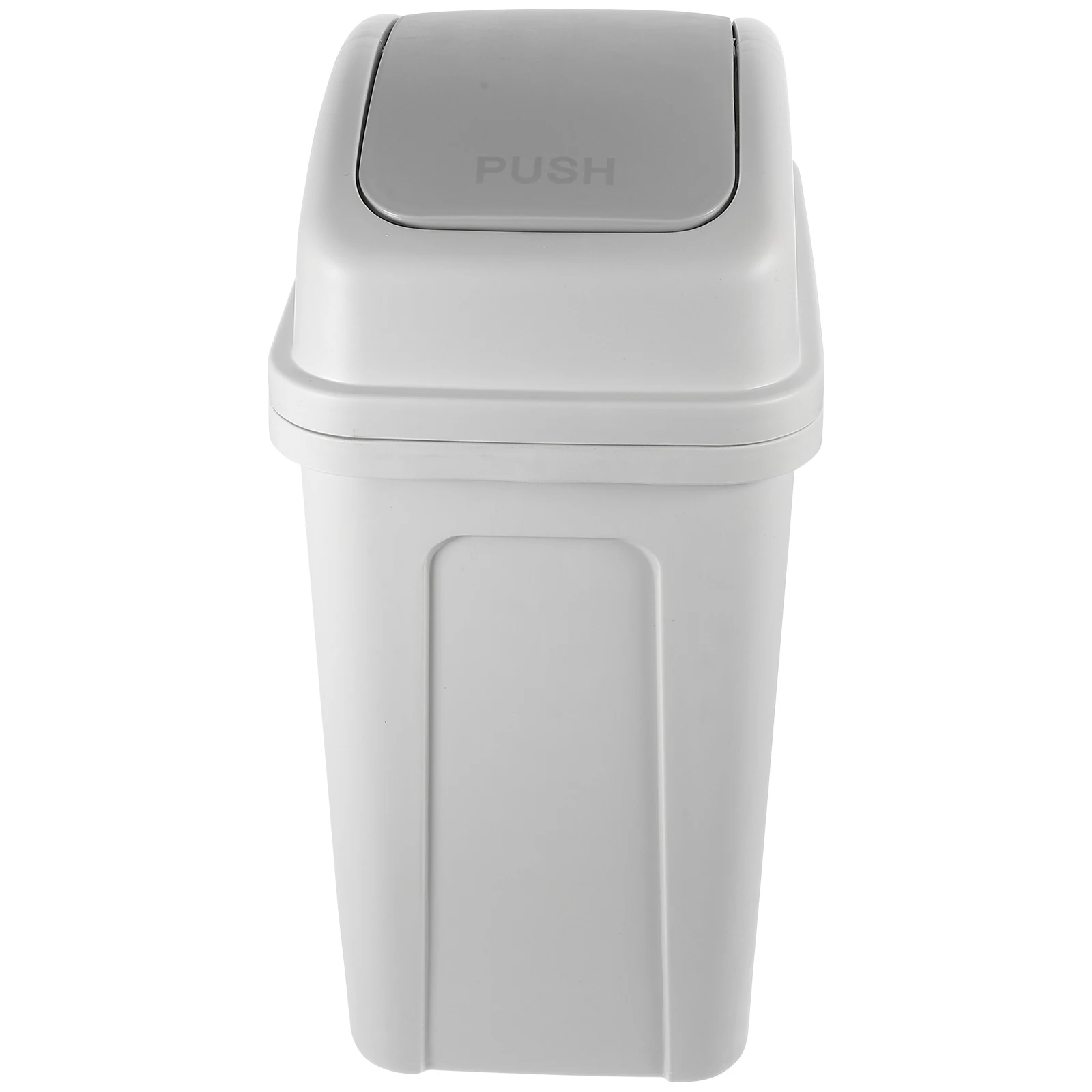 

Large Capacity Thick Plastic Swing Lid Trash Can For Kitchen Bathroom Office Home Use Narrow Design Garbage Bin With Lid