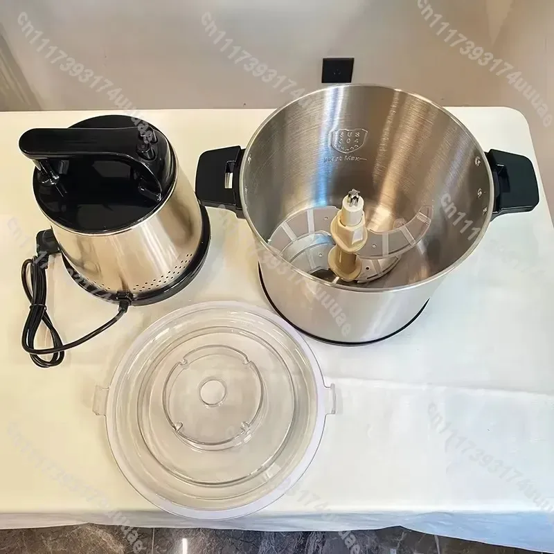 10L 12L 15L Electric Yam Pounder Mixer Stainless Steel Meat Grinder Food Processor for Household Kitchen Dough Kneading