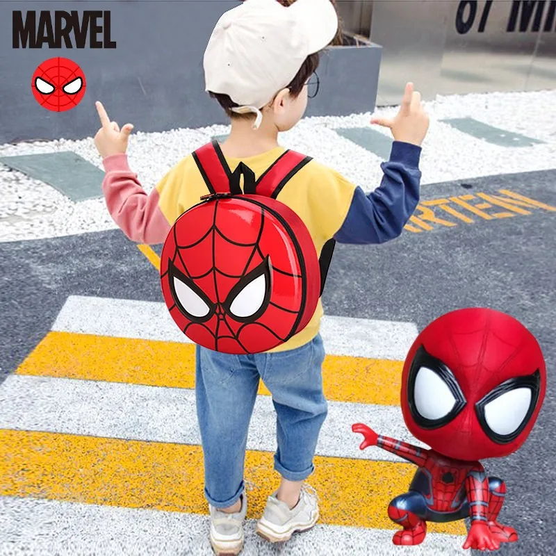 

Новый детский милый и креативный модный портативный рюкзак большой вместимости с мультяшным рисунком BeastKingdom Marvel Spiderman