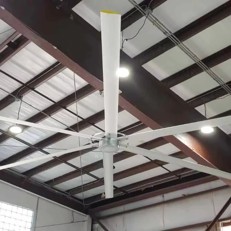 

380v/220v 1kw Warehouse High Volume Low Speed Ceiling Fans 12ft 16ft Gearless Hvls Fan