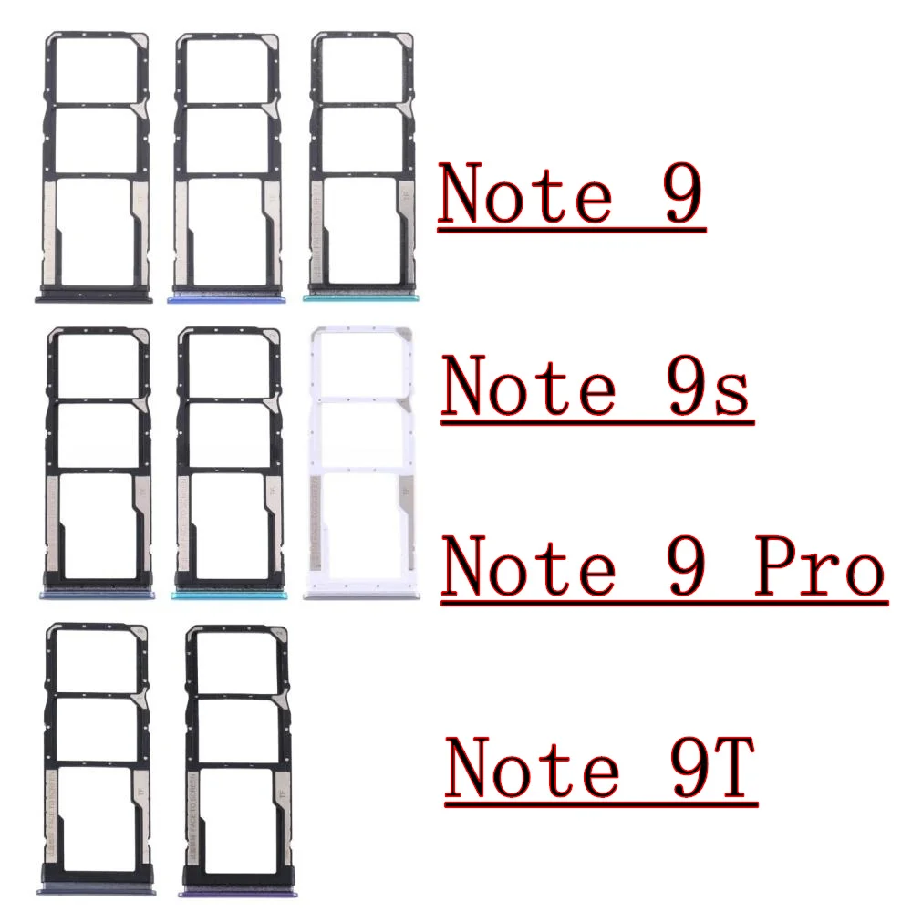 

Phone SIM SD Card Tray For Xiaomi Redmi Note 9 Pro New SIM Chip Slot Holder Drawer For Redmi Note 9s 9T
