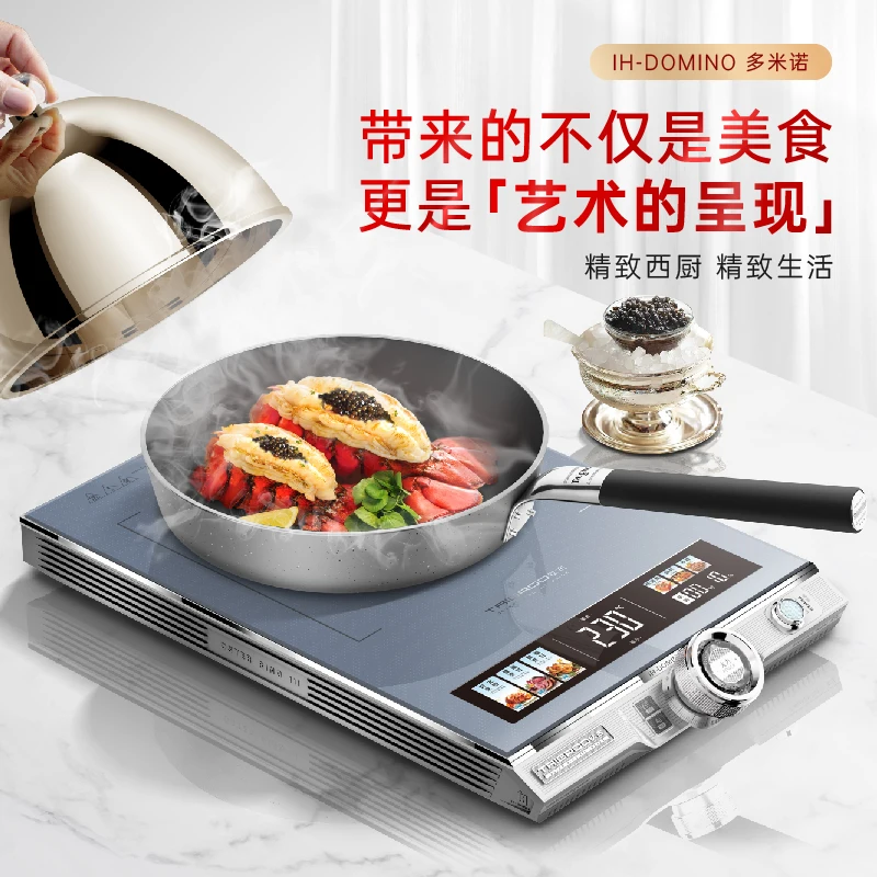 Set Kompor Induksi 220V 2100W Daya Tinggi IH Pemanas Elektromagnetik Kontrol Suhu Profesional Hotpot Cocina Electrica