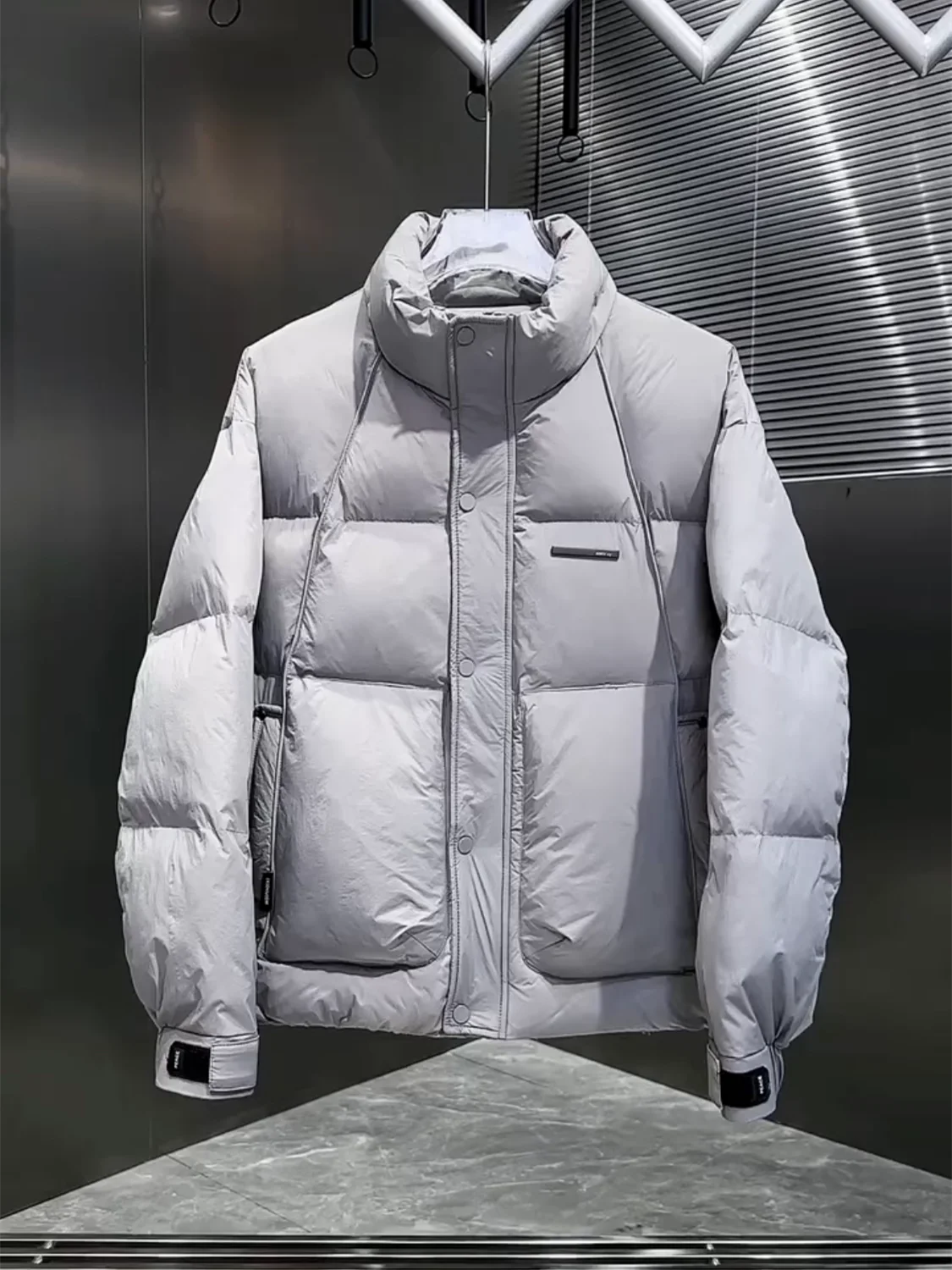 

Мужская зимняя модная хлопковая куртка с воротником-стойкой, свободное пальто высокого качества с хлебом, теплая повседневная верхняя одежда, пальто