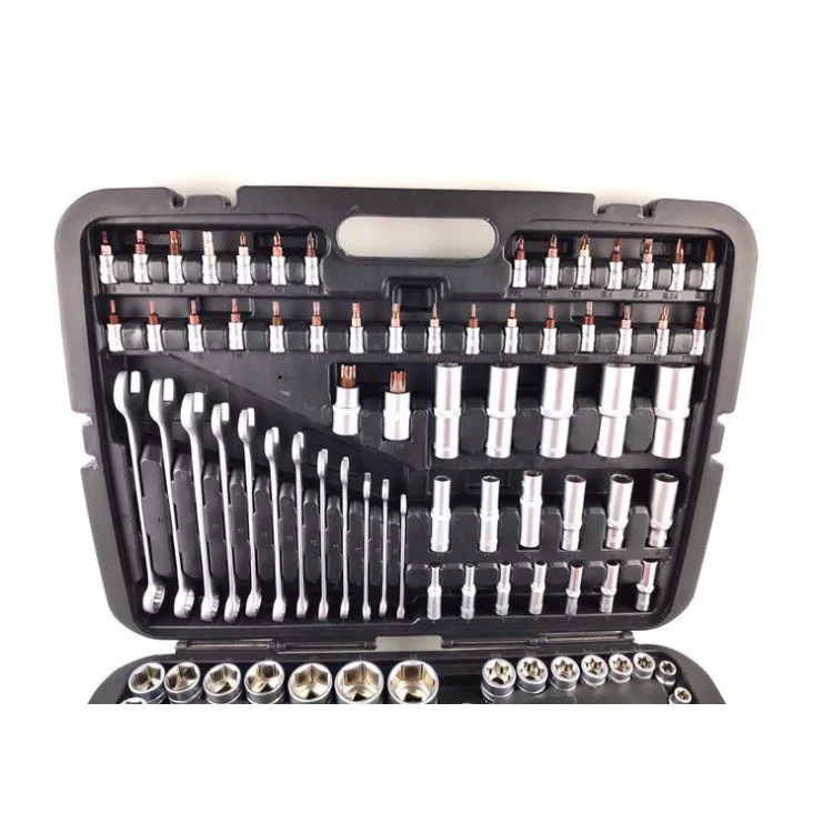 Auto Repair Tool Mechanical Maintenance Combination 215 Piece Socket Wrench Hexagon Socket