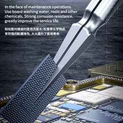 기계식 KA-11 3D 스테인리스 스틸 정밀 전기 기술자 핀셋, 시계 휴대폰 IC PCB SMD BGA 납땜 수리 도구