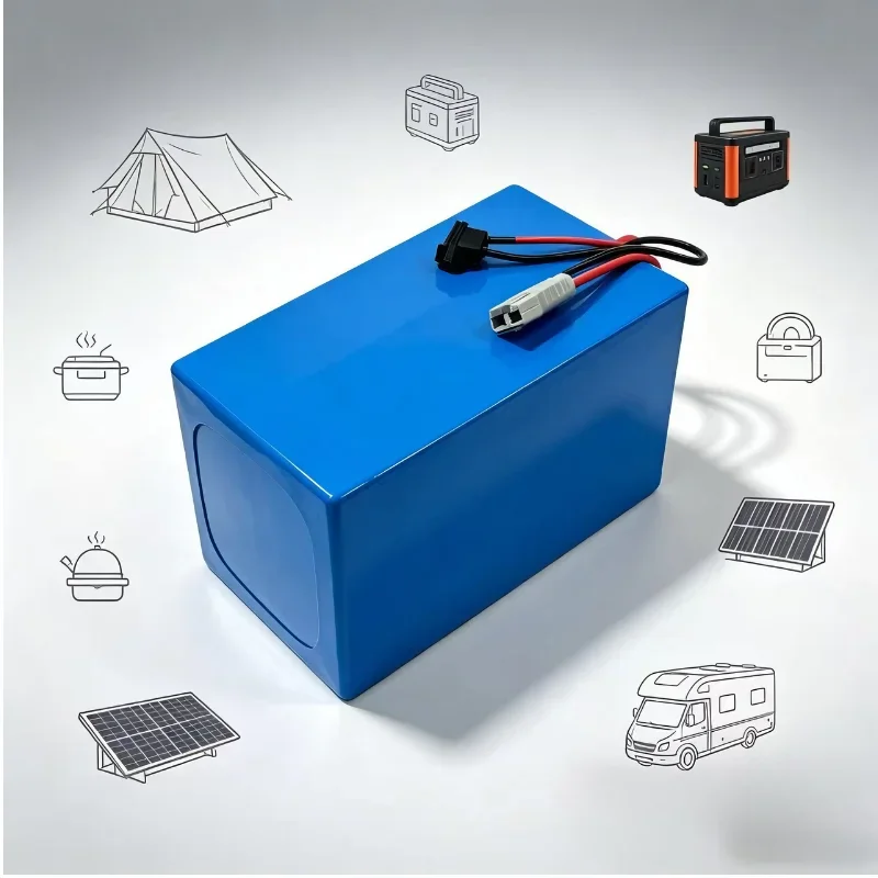 48V 40Ah 50Ah LiFePO4 Battery Bluetooth BMS 16S 2000W For Scooter E-Bike Tricycle Boat Go Cart +5A Charger