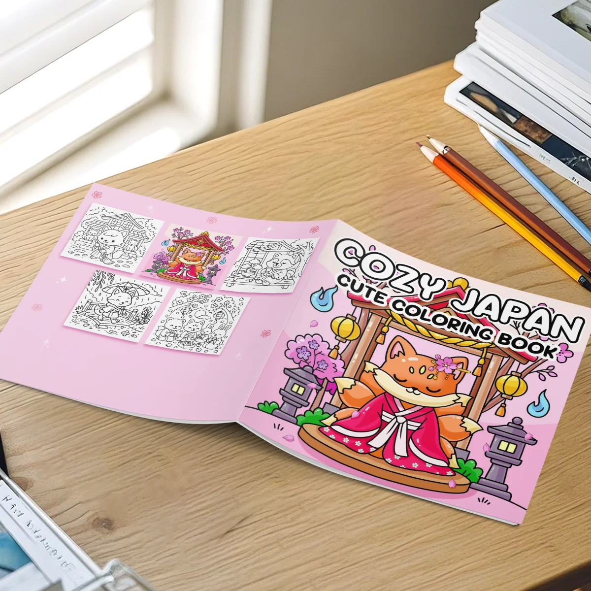  Cozy Japan Themed Coloring Book Adult  Graffiti Coloring Picture Painting Books Stress Relief Drawing Book Ideal Birthday Gift