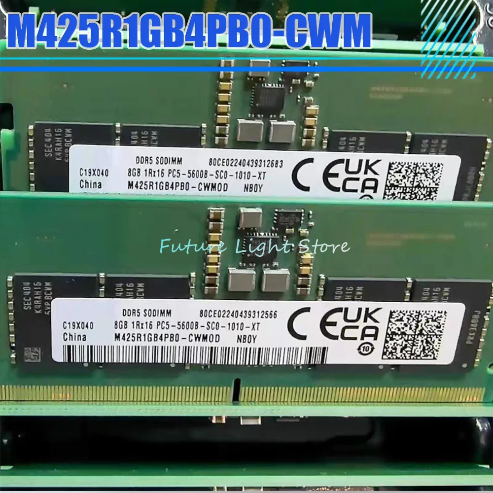 

For SAMSUNG M425R1GB4PB0-CWM DDR5 5600 8G 8GB 1RX16 PC5-5600B Notebook Memory