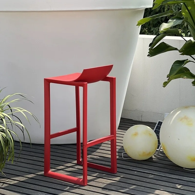 

Internet Celebrity Fashion Home Bar Stool Cafe High Stool Front Desk High Foot Island Stool Leisure Bar Chair