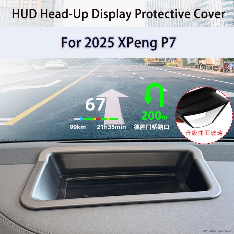HUD Display Screen Protector Cover & Dashboard Dust Cover for 2025 XPeng P7, Car Interior Accessories