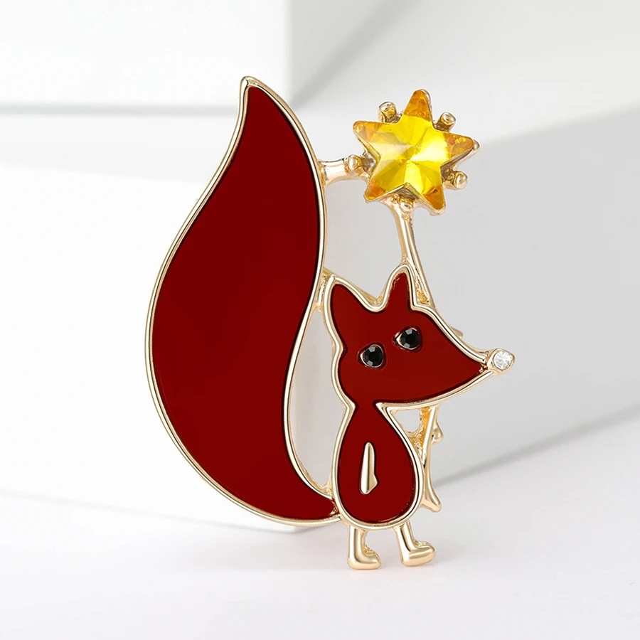 دبابيس ثعلب جميلة للنساء للجنسين، دبابيس حيوانات متعددة الألوان متوفرة، هدايا إكسسوارات الحفلات غير الرسمية