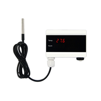 Trendy! WiFi Temperature Sensor Tuya Thermometer Detector Digital Display Home Smart Life App Alert Freezer Water Alarm EU Plug