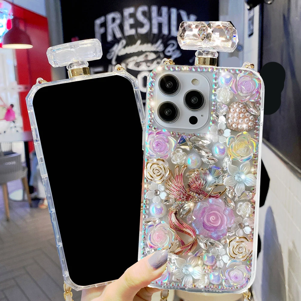 

Handmade Case for iPhone 15 14 13 12 11 16 Pro Max Plus coque Luxury cover Phone funda for iphone 15 pro max case capa for Women