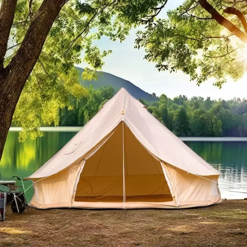 

2025 Hot Sales Outdoor Four Season Oxford Tent Luxury Glamping Yurt For Camping Dome Tent On Sale