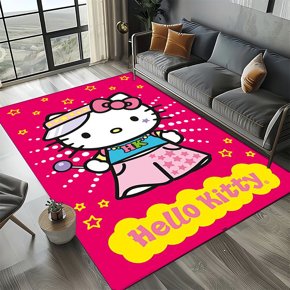 Hello Kitty Sanrio tapete bonito dos desenhos animados, tapete menina, sala  de estar, quarto, decoração de casa, antiderrapante para sofá, presente  para criança - AliExpress, image size:1000x1000