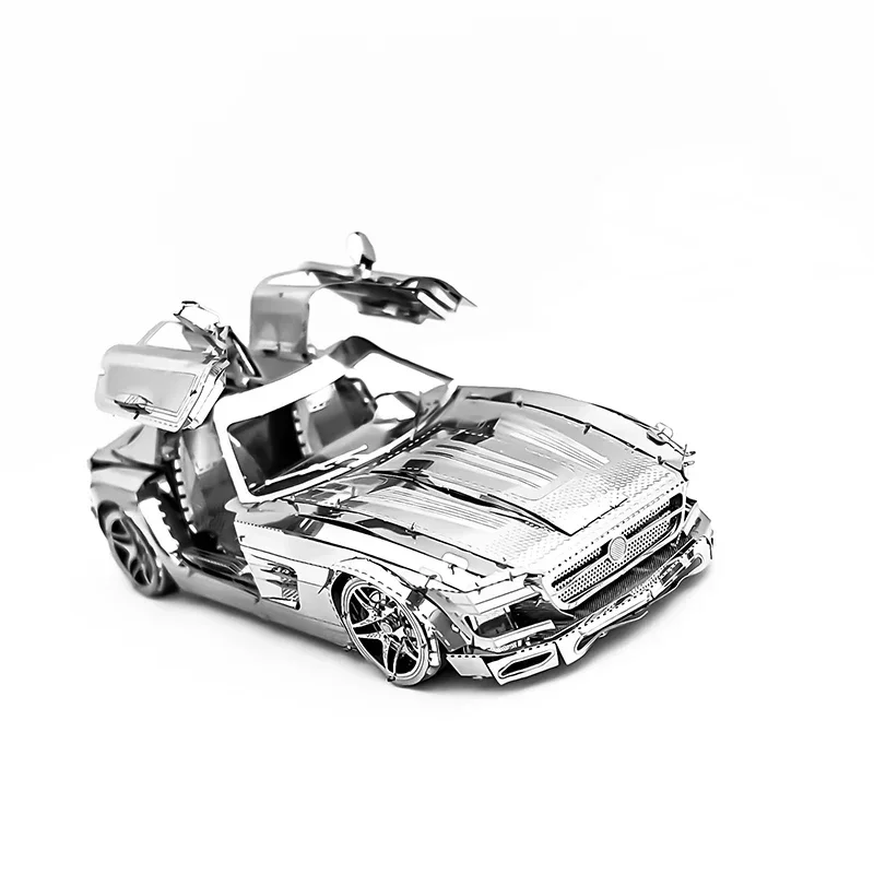 Car 3D Metal Puzzle model kits DIY Laser Cut Puzzles Jigsaw Toy For Children