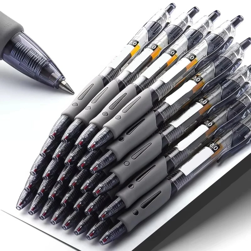 

Набор выдвижных гелевых ручек, 6-30 шт., черные/красные/синие чернила, шариковые ручки для письма, 0,5 мм, для офисных принадлежностей, школьные канцелярские принадлежности, аксессуары