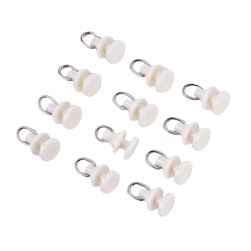 20pcs Curtain Track Glider Rail Curtain Hook Rollers Curtain Tracks Accessories Brand New And High Quality Plastic Material