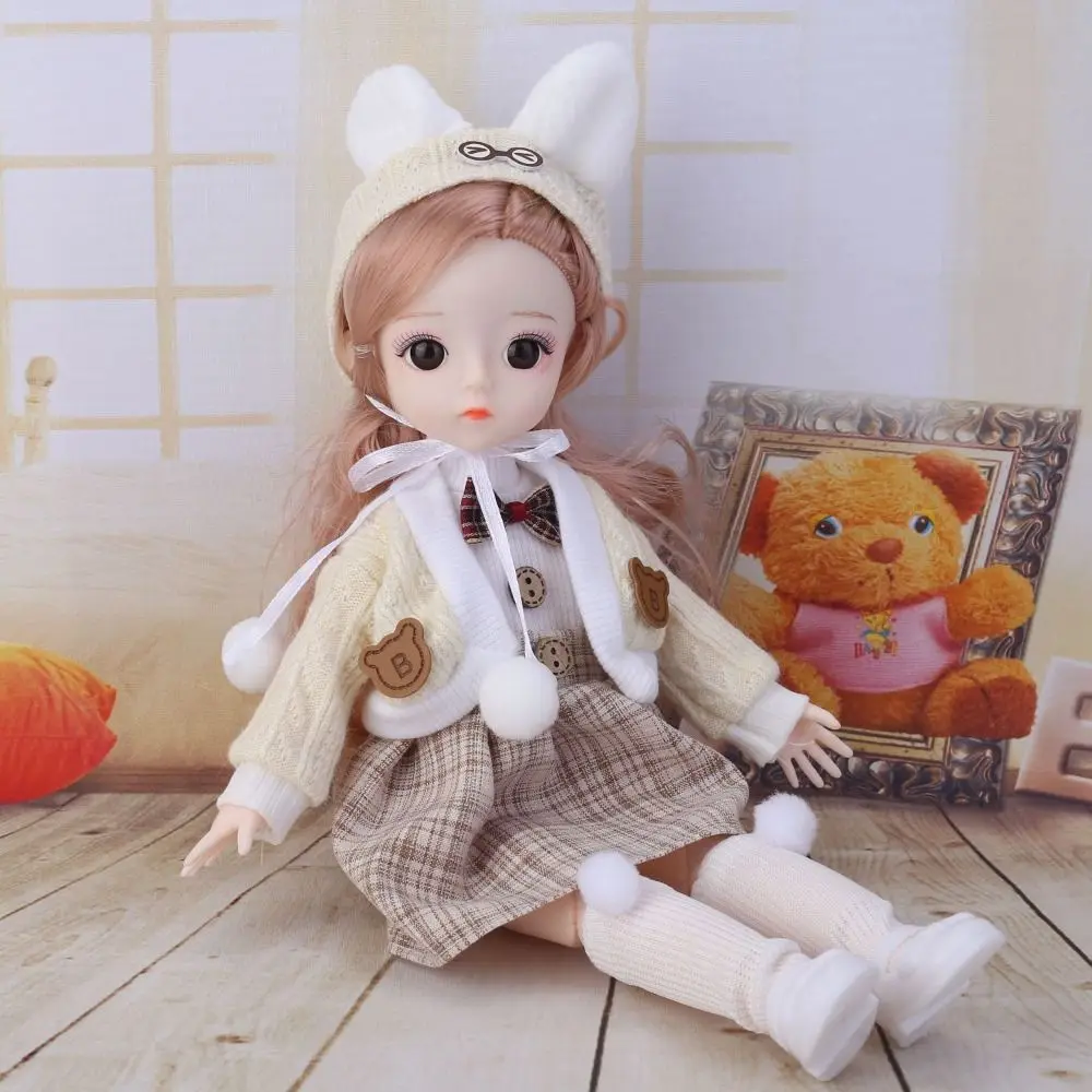 Ubrania dla lalek 1/6, przebieranki, makijaż, ręcznie robione, strój dla lalki 30 cm, zabawa w dom, odzież codzienna, strój dla lalki BJD