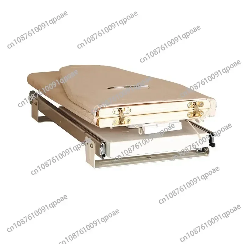Foldable Ironing Board Rack Aluminum Metal Retractable Rotary Ironing Board With Built-in Hidden Damping Guide