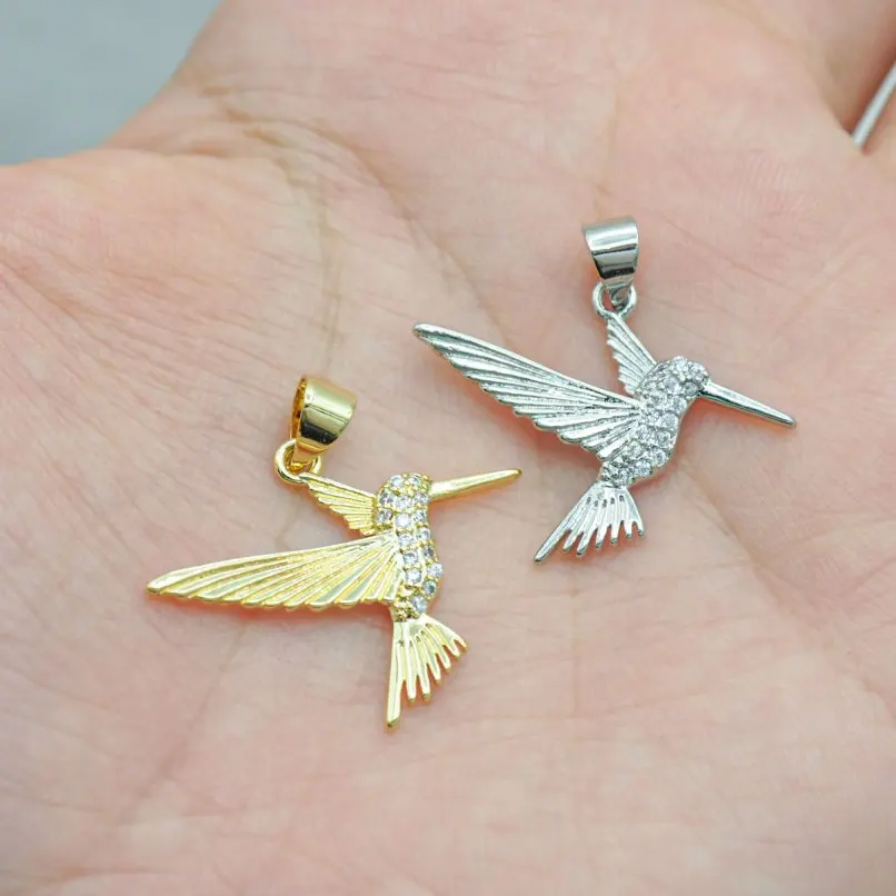 

2Pcs Birdie Charms Copper Plated Pendant Approx 25x24mm Jewelry Special Gift For Women