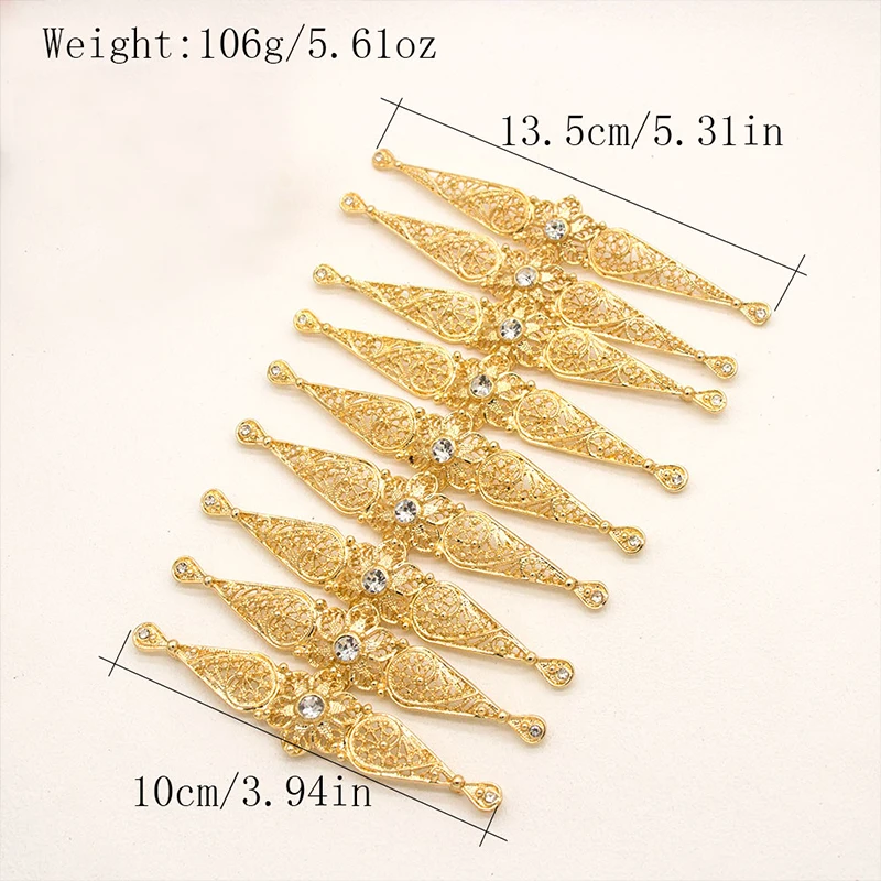 Royal Style Brooch Vintage Turks Caucasus Women Breastplate Bridal Dress Brooch Hollow Flower Wedding Dress Decor Jewelry