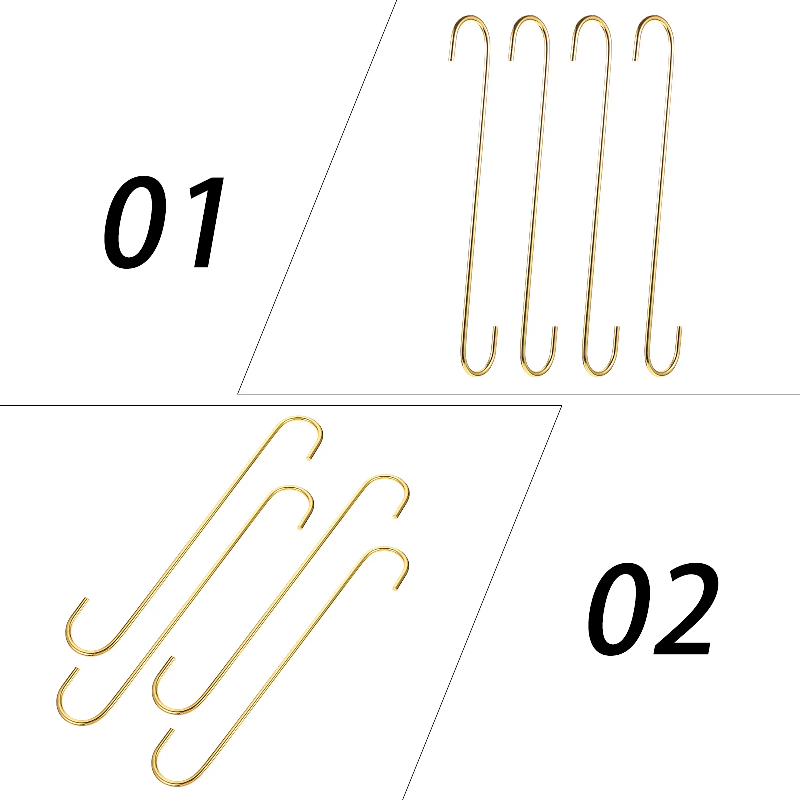 

10pcs Round Iron Hooks for Pots Smooth Curve Long Flowerpot Hanging Planter Garden Heavy Duty Indoors Outdoors