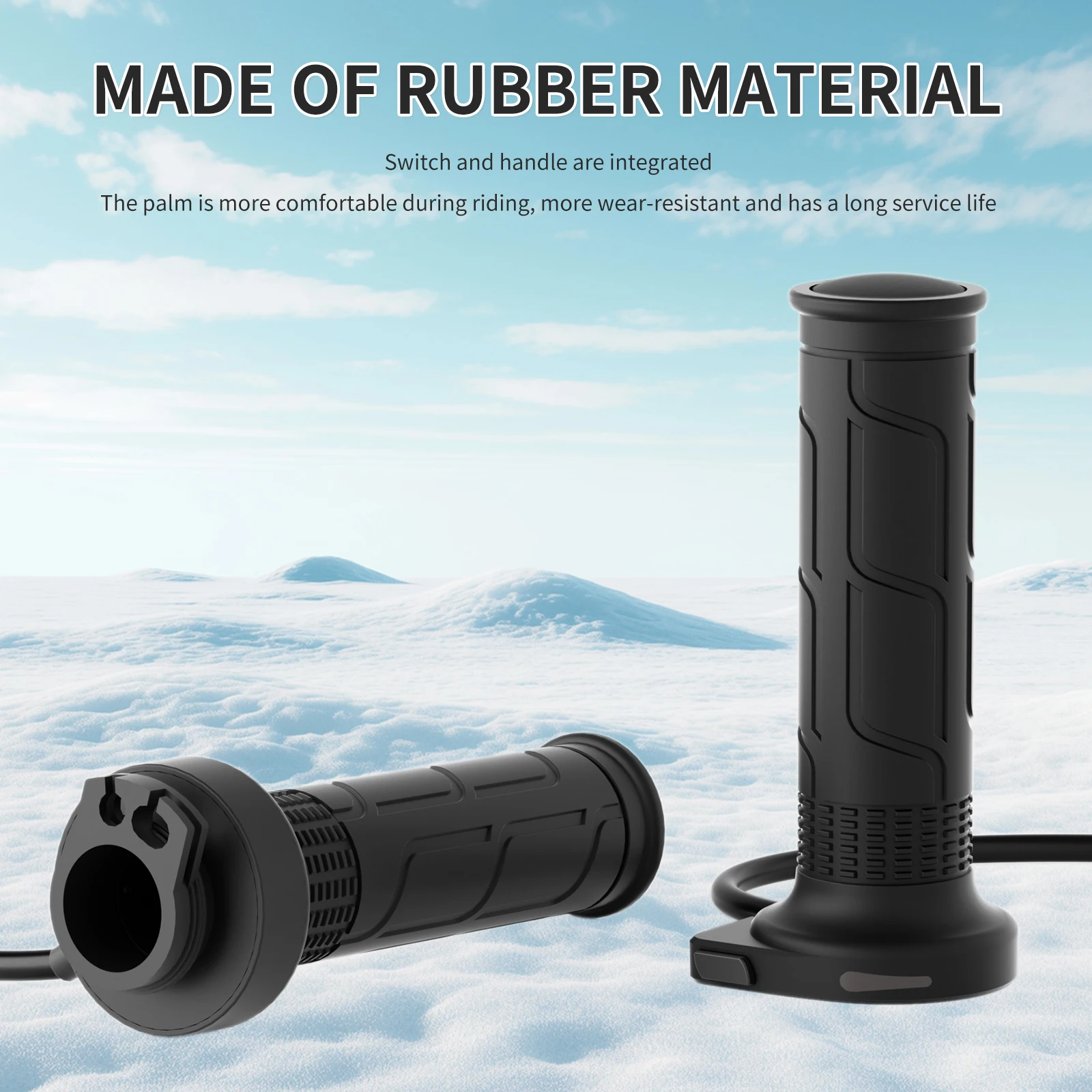 

12 В 22 мм мотоциклетные ручки с подогревом, универсальная электрическая ручка с подогревом, регулируемая температура, ручки с подогревом для мотоцикла